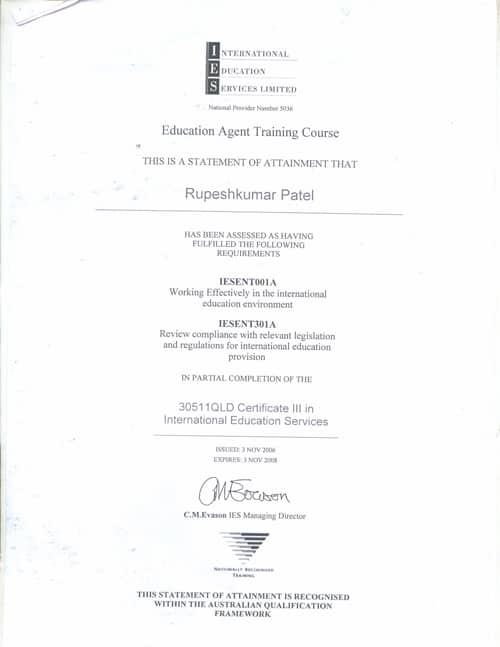 PIER Online Certificate